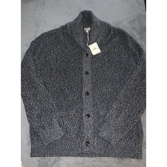 Faherty Marled Shawl Cardigan Sweater Mens Size XXL Gray Cotton Cashmere $198 - Picture 9 of 9